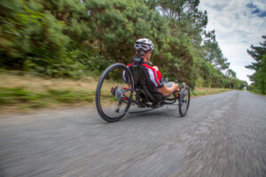 ice sprint x race met berijder van achter